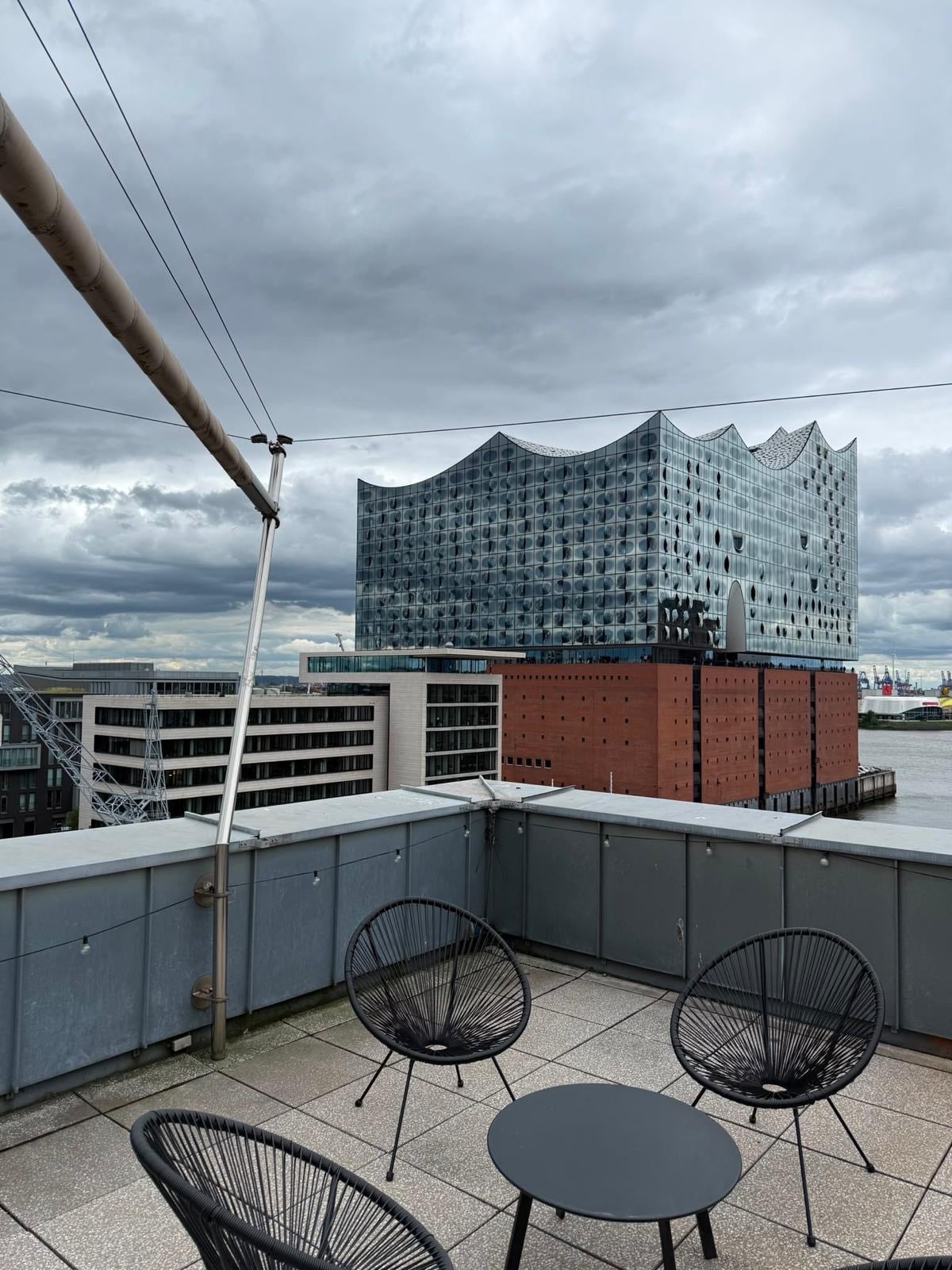 Sitzecke auf der Dachterrasse · Hamburg
